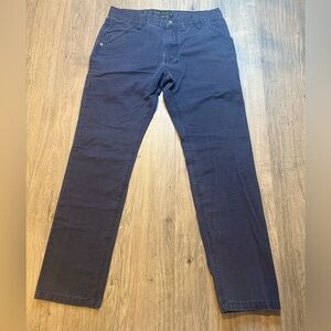 Oakley Slim Fit Casual Pants Mens Size 34x32 Navy Blue 100% Cotton